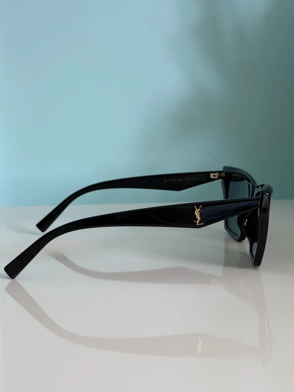 YSL RECTANGULAR CAT-EYE SUNGLASSES WITH ACETATE FRAMES AND NYLON LENSE - SL M103